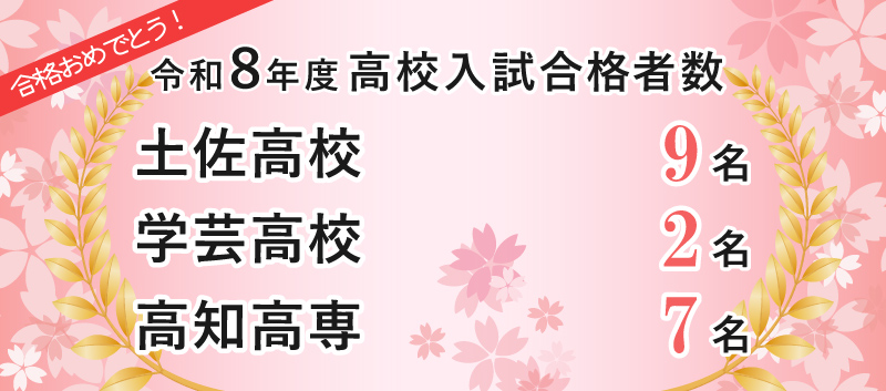 令和８年度高校入試合格者数